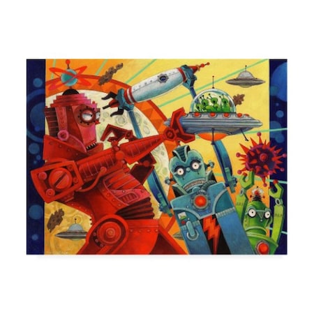 David Galchutt 'Robotic Uprising' Canvas Art,14x19